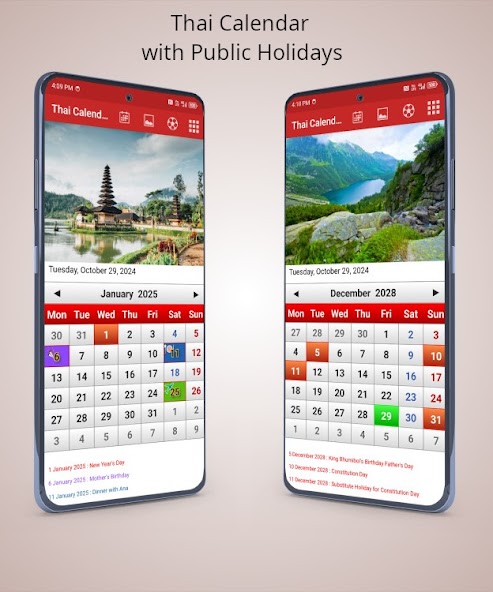 Thai Calendar 2025