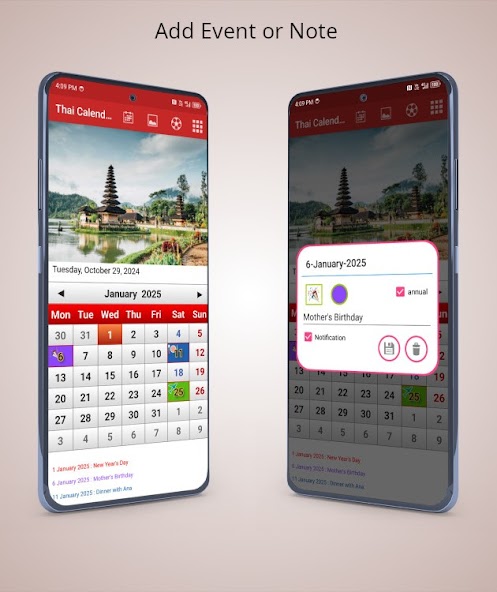 Thai Calendar 2025
