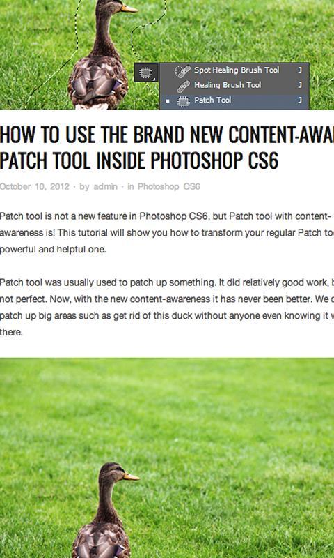 Tutorials for Photoshop CS6 -