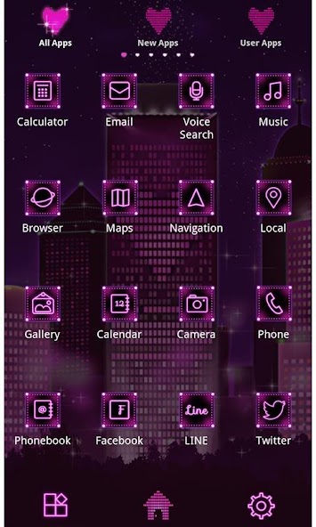 City Theme-Purple Love City-