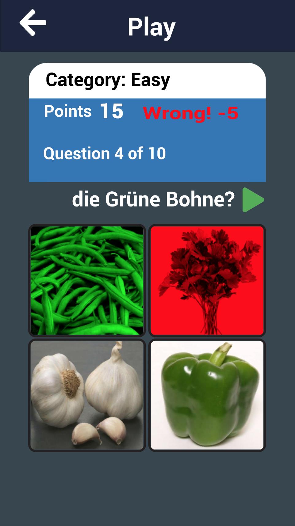 Learn Vegetables in German