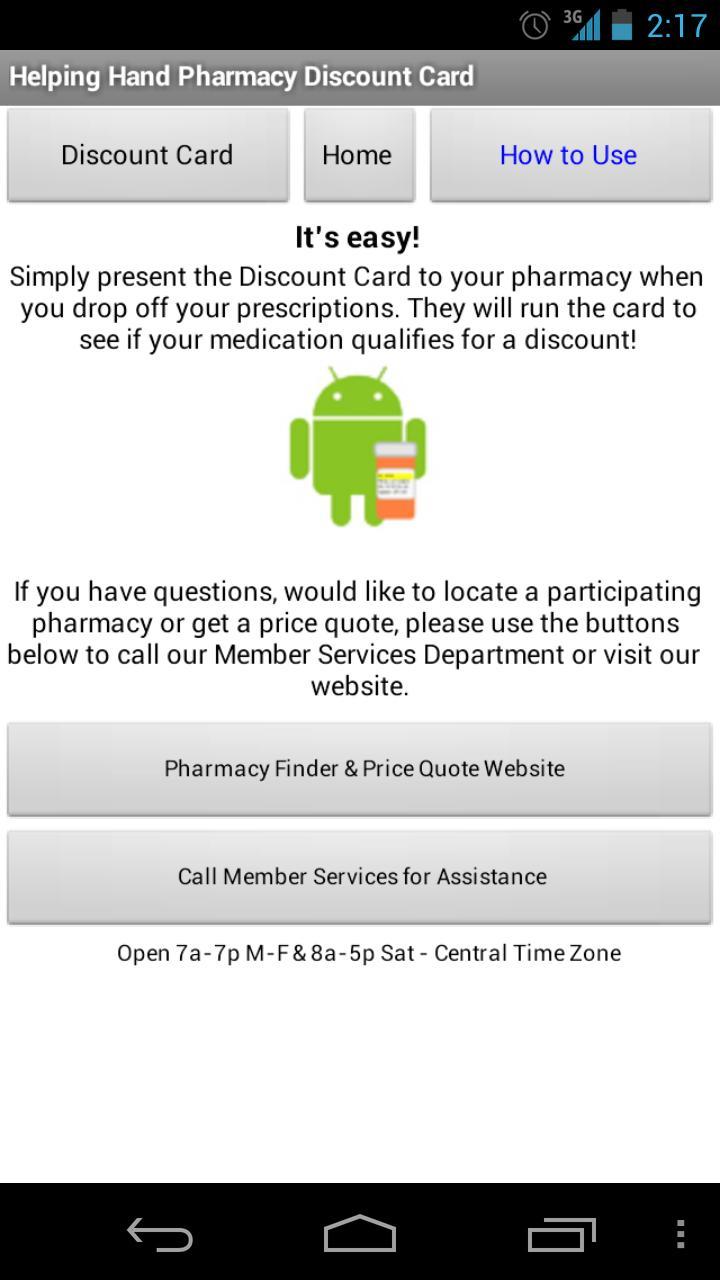 Helping Hand Rx Discount Card