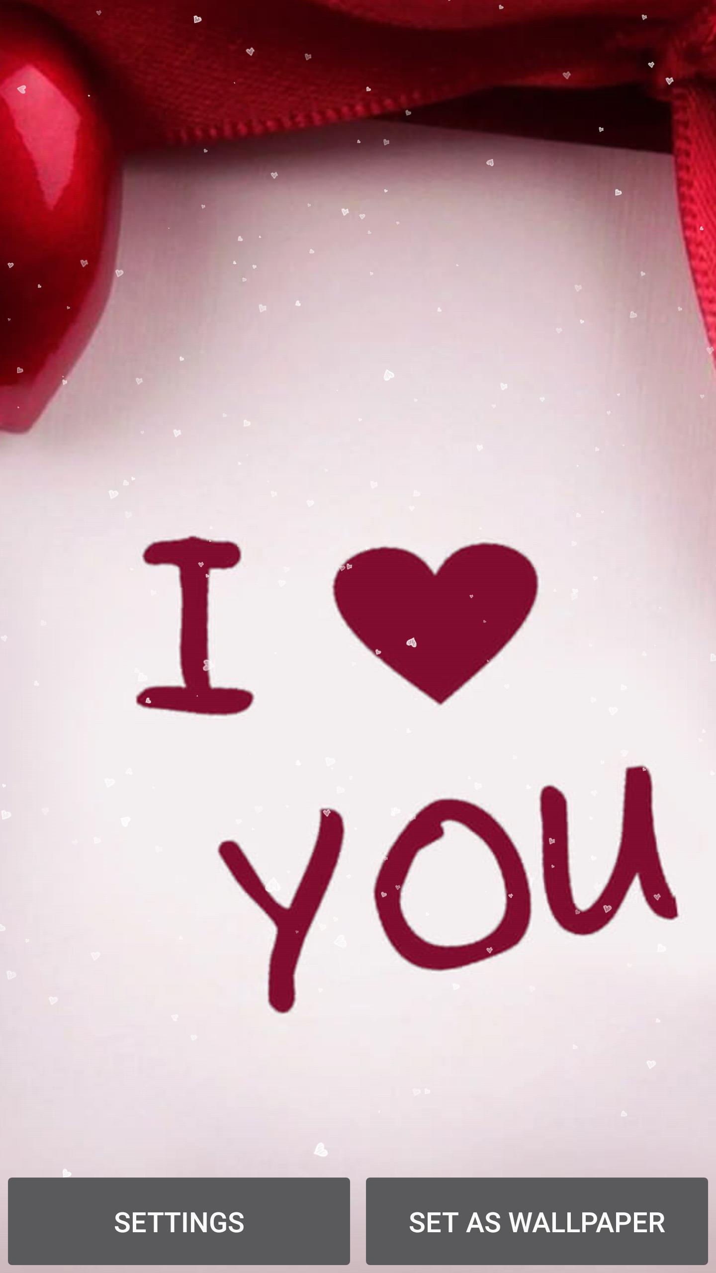 I Love You Live Wallpaper