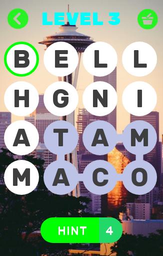 Word Search: Washington Cities