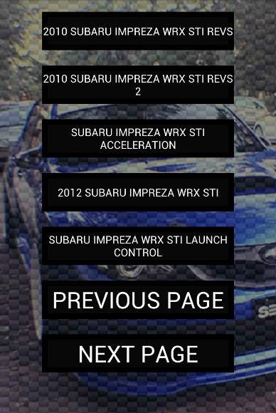Engine sounds of WRX STi GRB