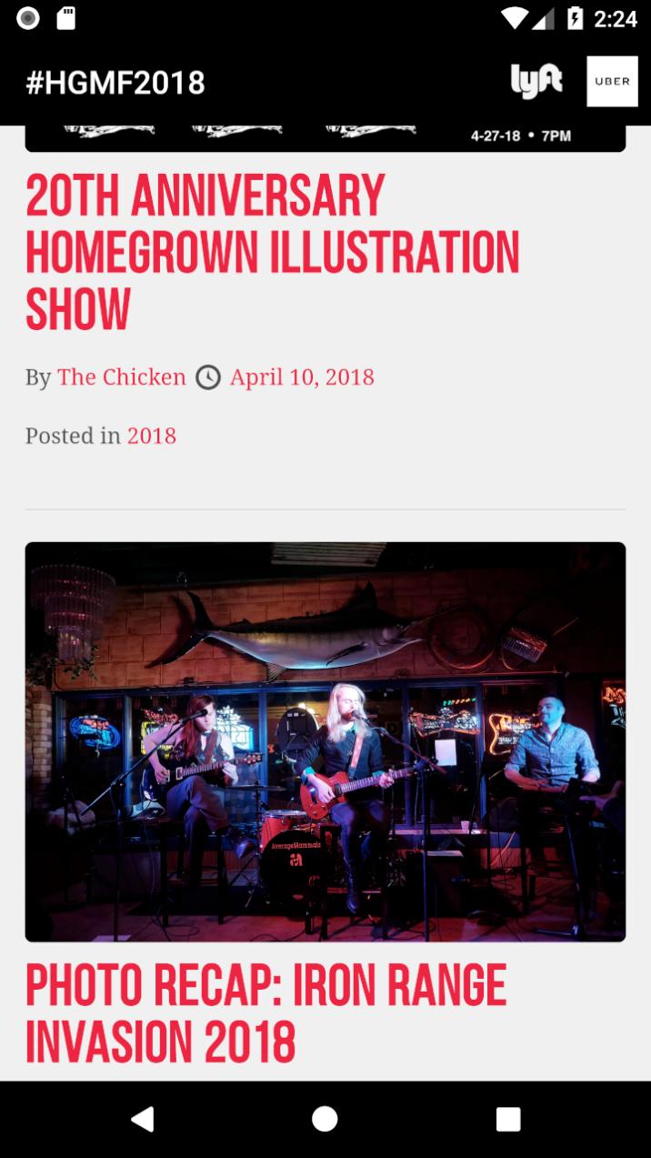 Duluth Homegrown Music Festival 2018