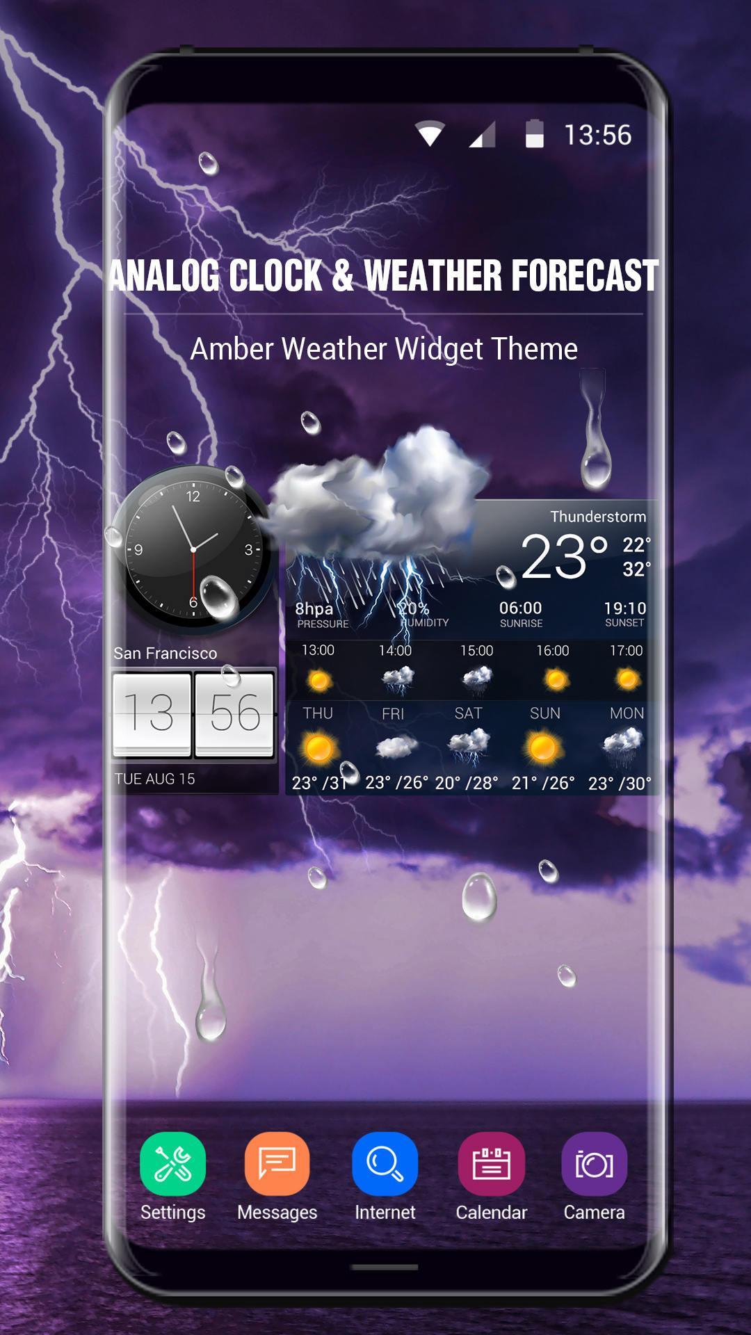 Live weather and temperature app