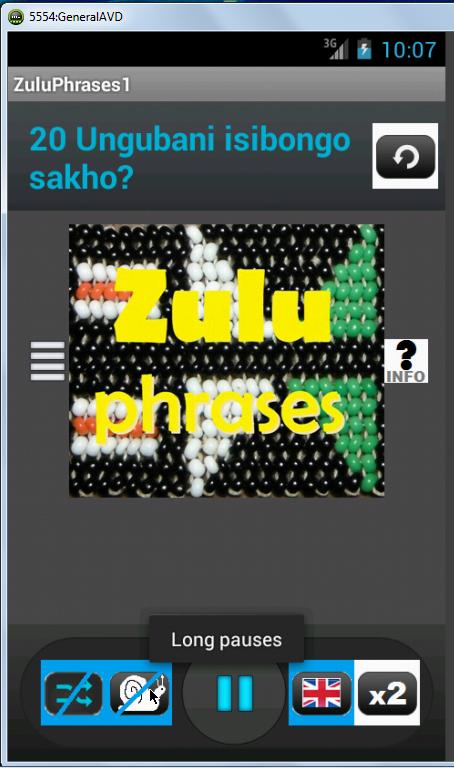 Zulu Phrases language tutor