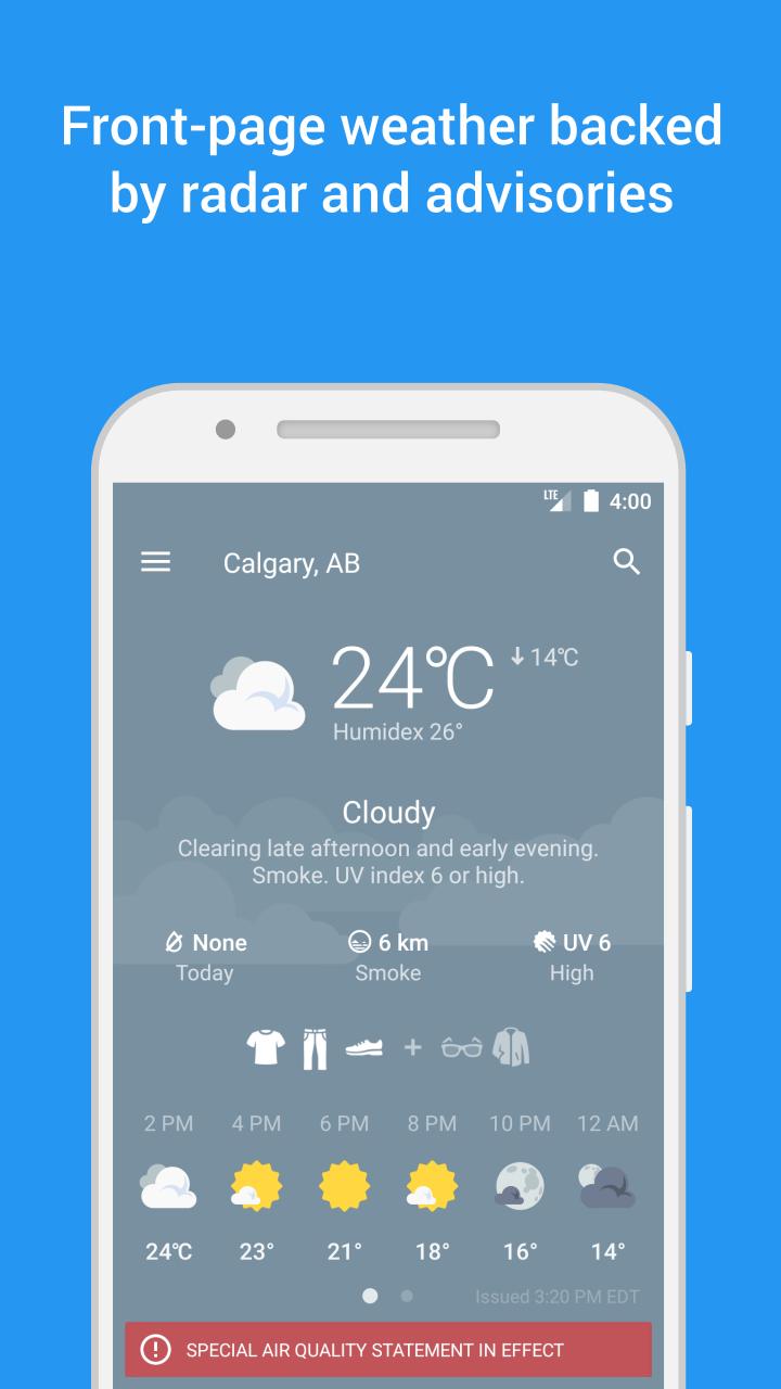 Rainbreak Canadian Weather