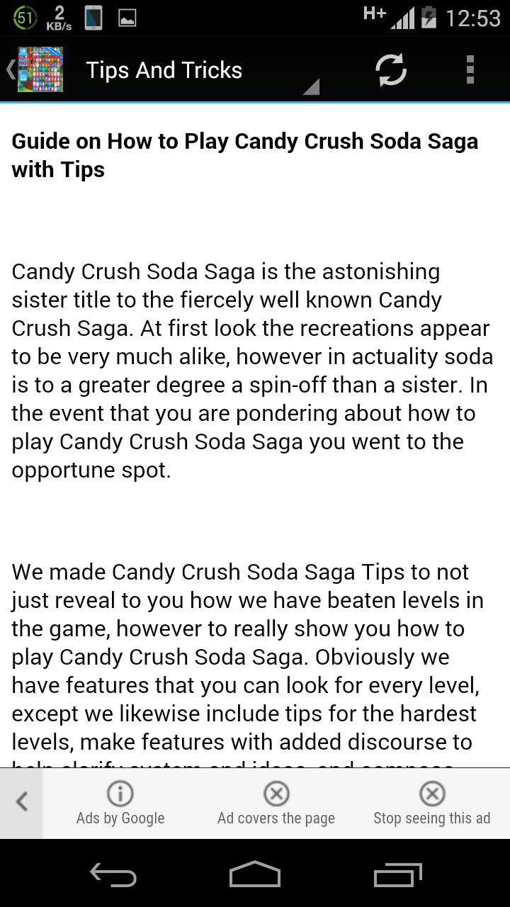 New Candy Soda Saga Guide