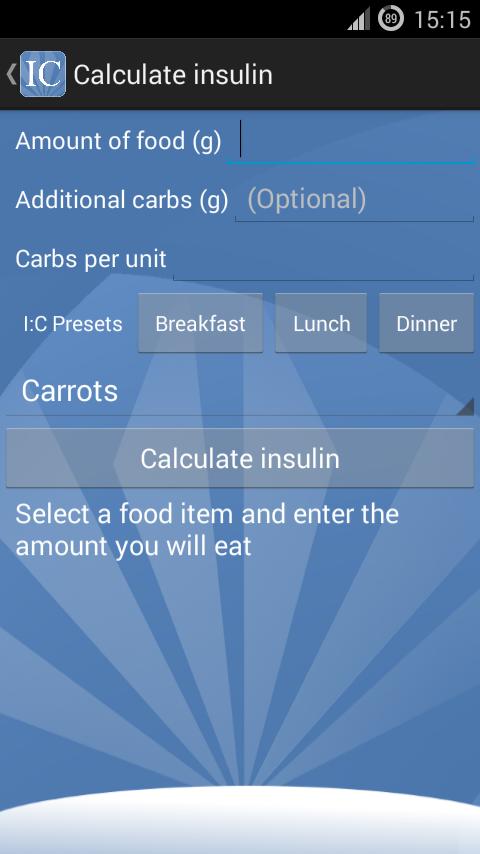 Diabetes Insulin Calculator