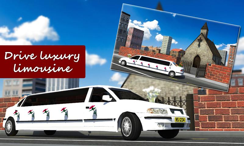Wedding Luxury Limousine 3D