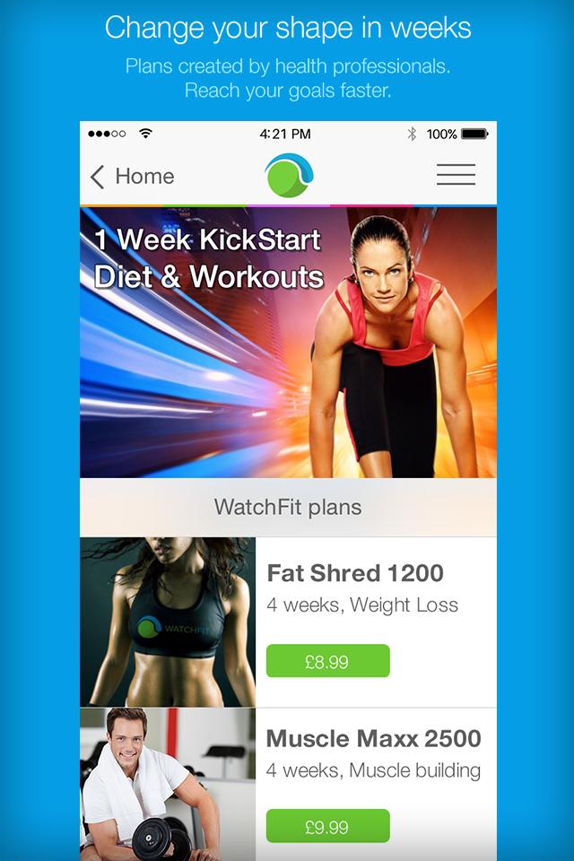 WatchFit diet & workout plans