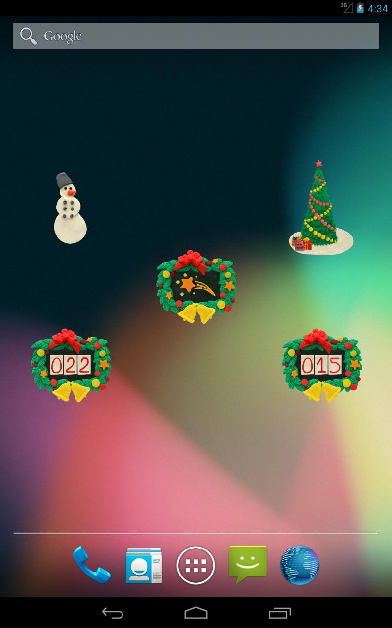 KM Christmas countdown widgets