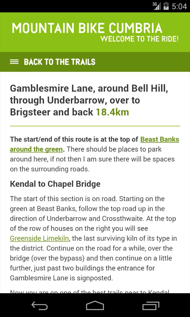 Mountain Bike Cumbria