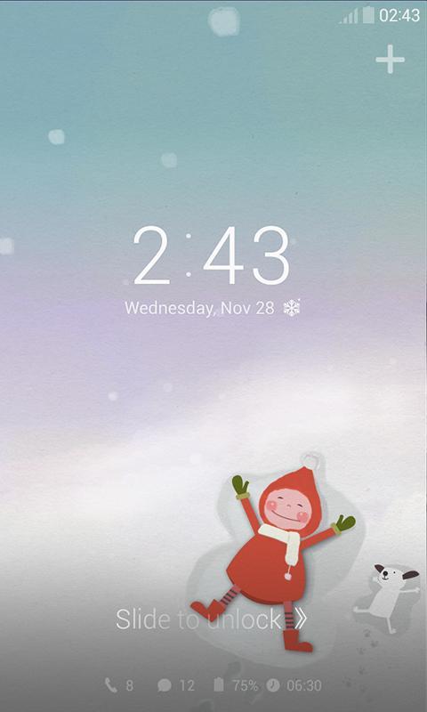 Snowy Day Dodol Locker Theme