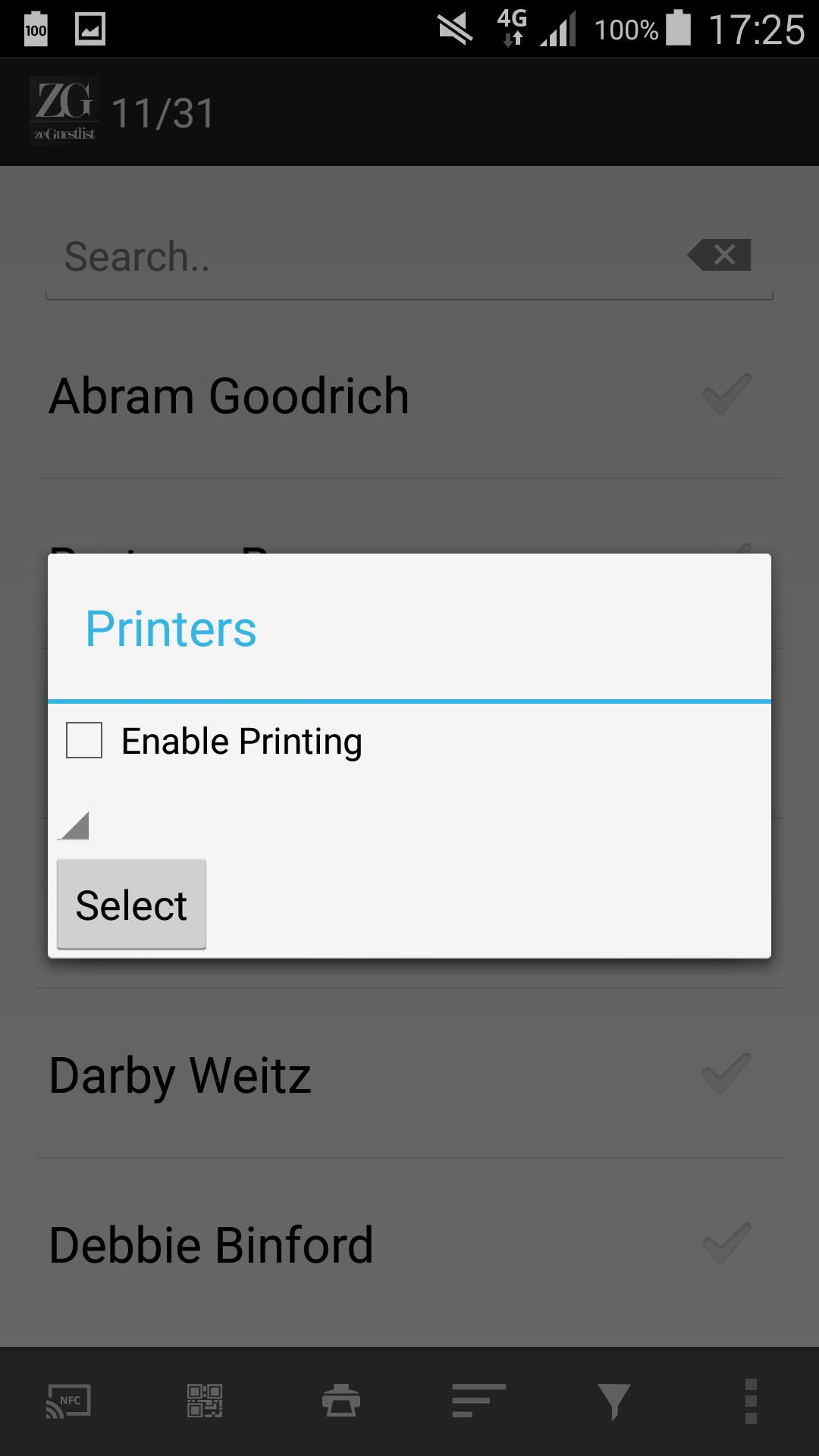 ZG Guest List Application