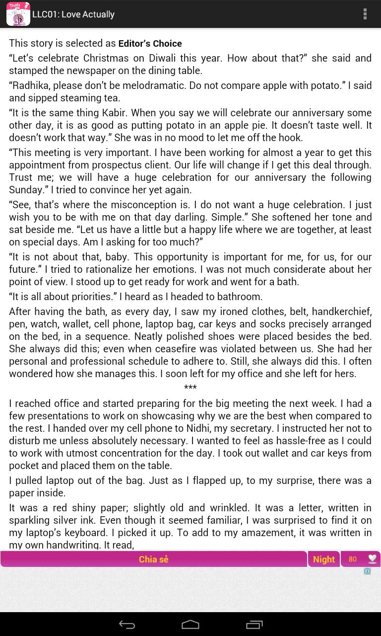 Best Short Story (English)