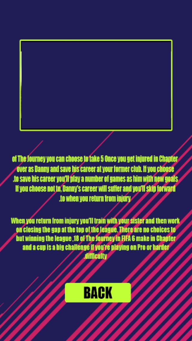 Guide for Journey FIFA18