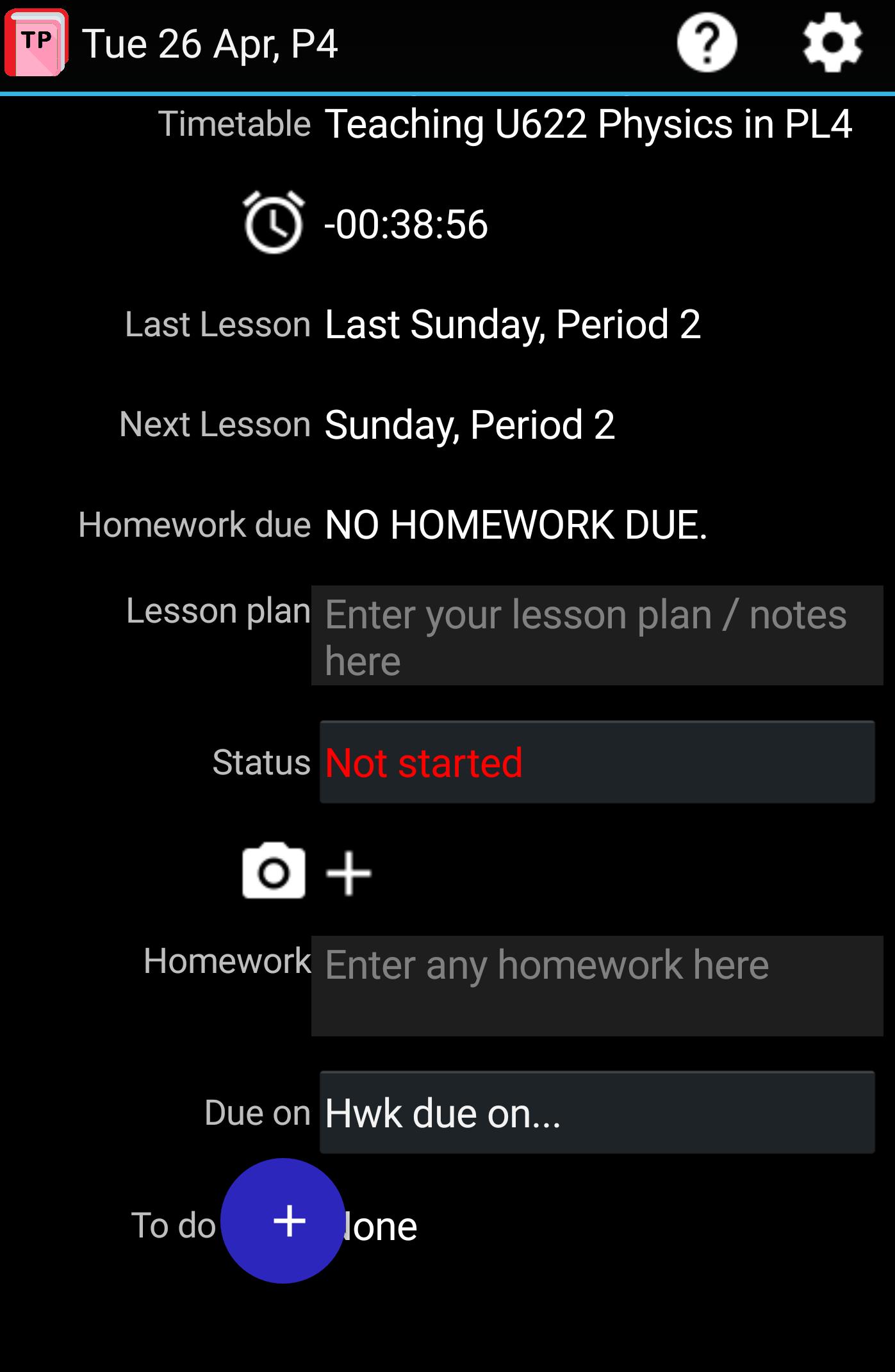 Teachers Planner (OBSOLETE)