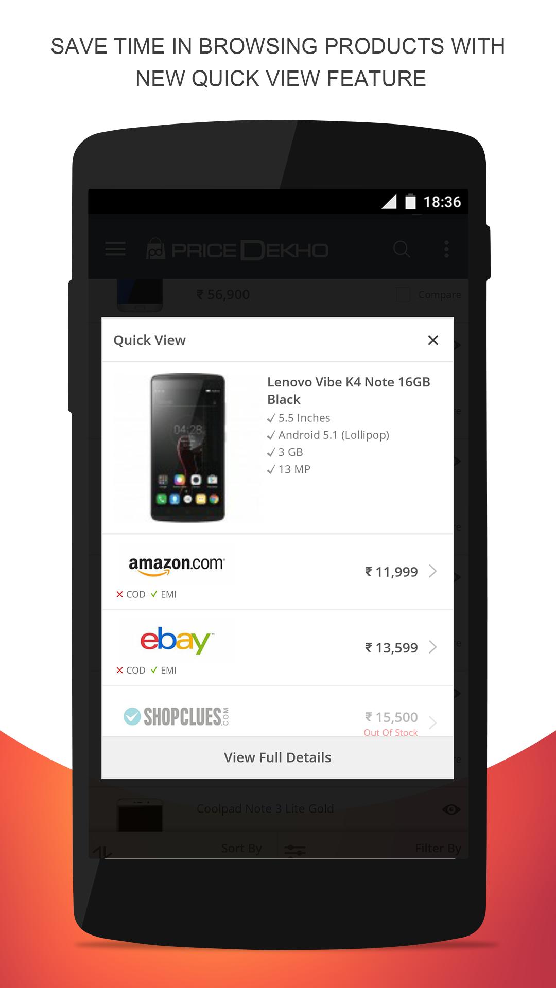 Compare Mobile Price India App