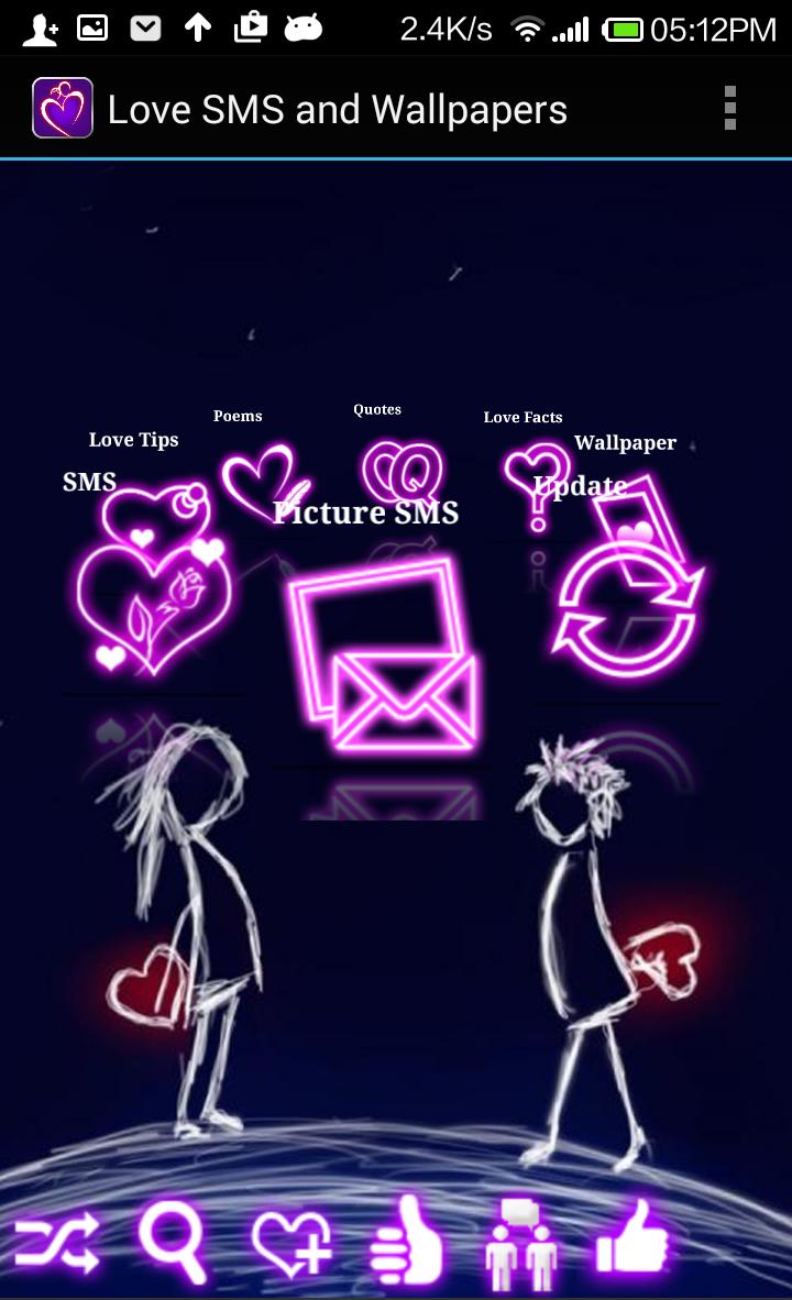 Love SMS and Wallpapers
