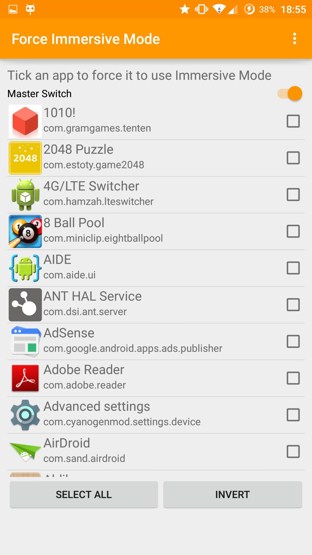 Immersive Mode Forcer - Xposed