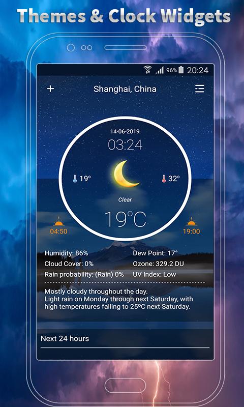 weather clock and widget for android