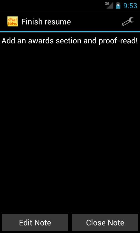 FastNotes Sticky Note Widget