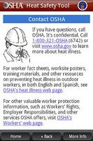 OSHA Heat Safety Tool