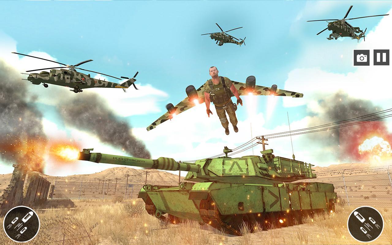 Flying Jetpack Army Hero: Gangster Crime Simulator