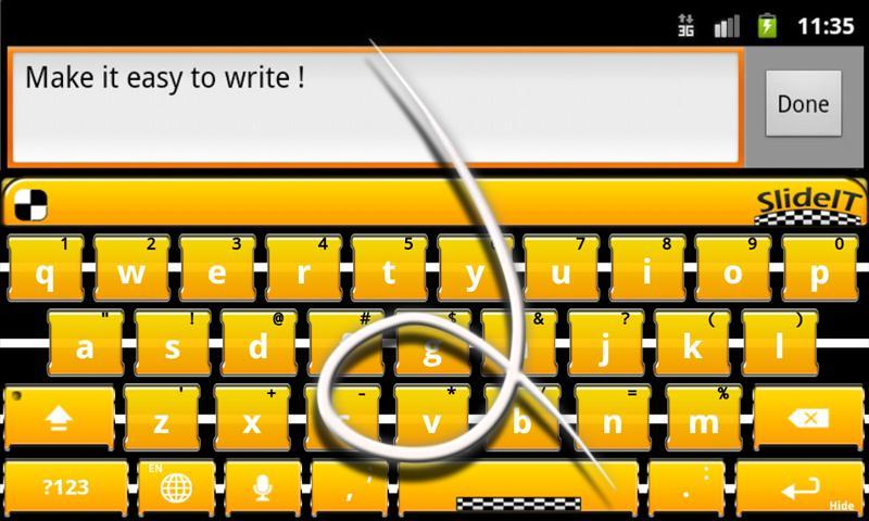 SlideIT Yellow Taxi Skin