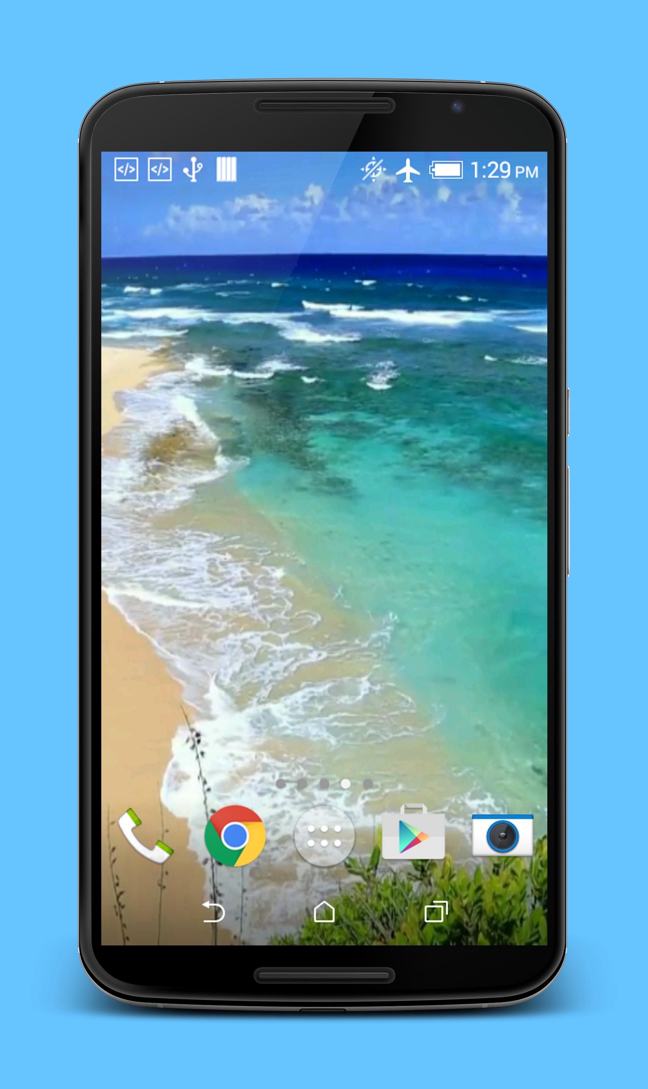 Waves on Beach Live Wallpaper