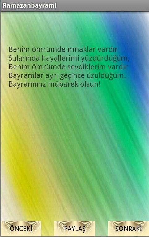 RAMAZAN BAYRAMI MESAJLARI