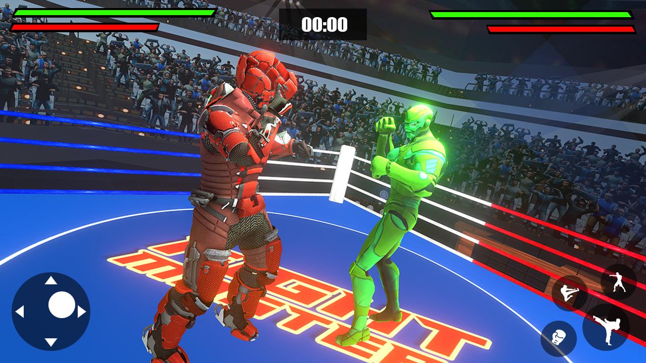 Robot Ring Fighting SuperHero Robot Fighting Game