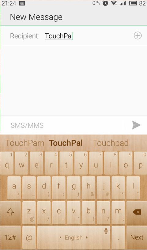 TouchPal Natural Wood Theme