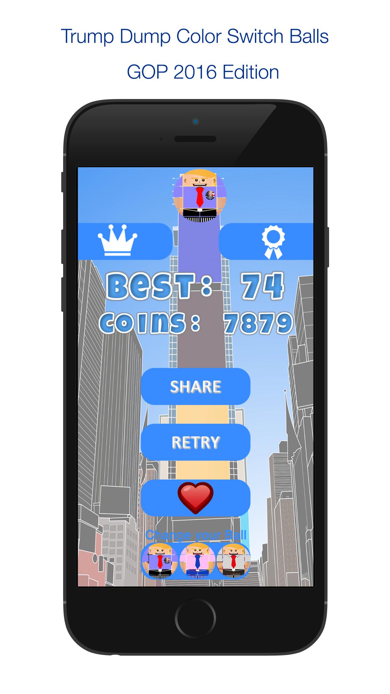 Trump Dump Color Switch Balls