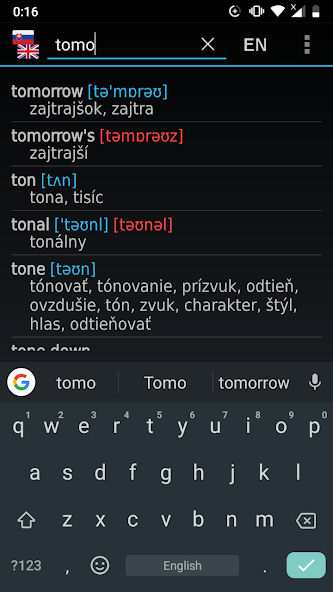 Slovak - English offline dict.