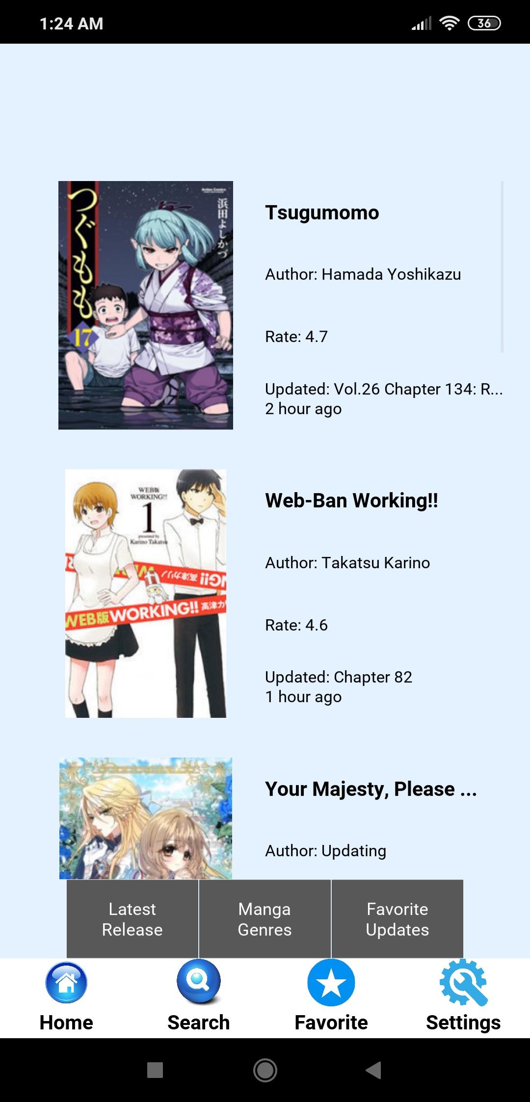 Manga Update