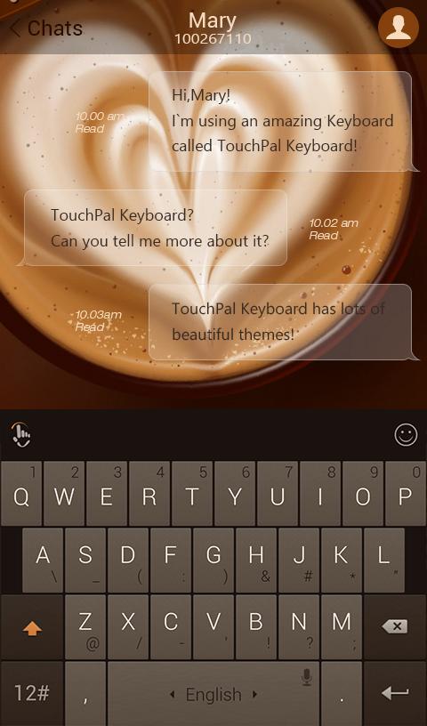 TouchPal Coffee Keyboard Theme