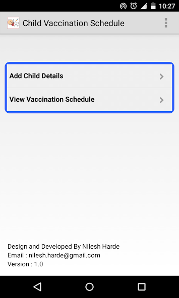 Child Vaccination Schedule