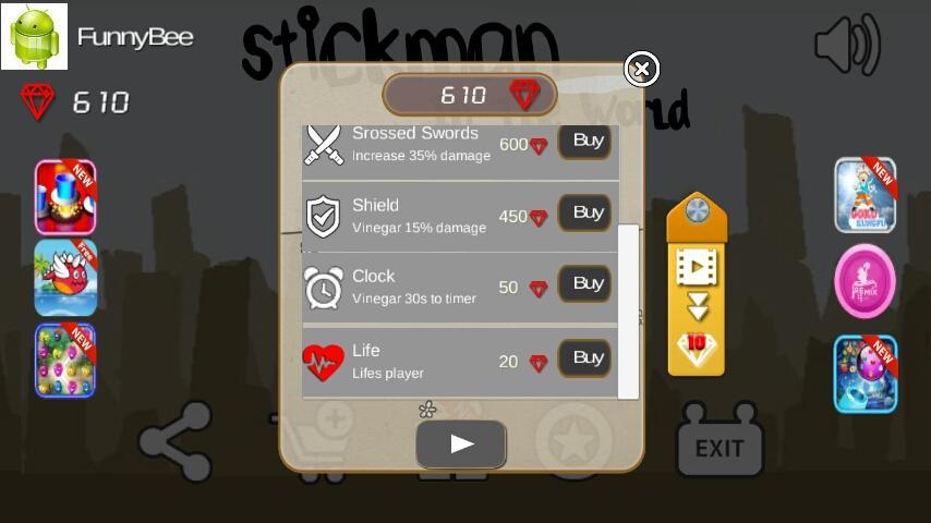Hero Stickman (in the World)