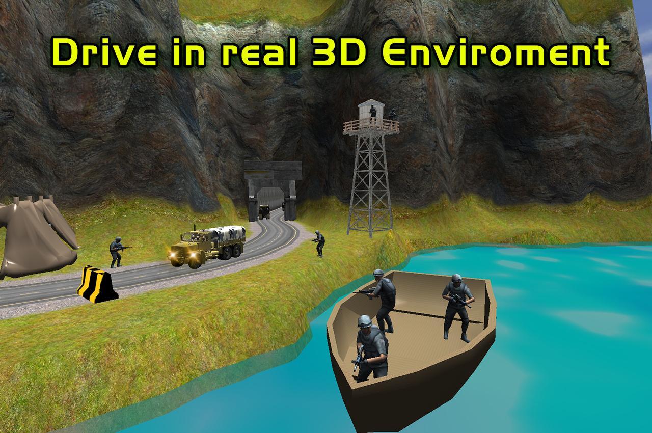 drive army cargo truck simulator