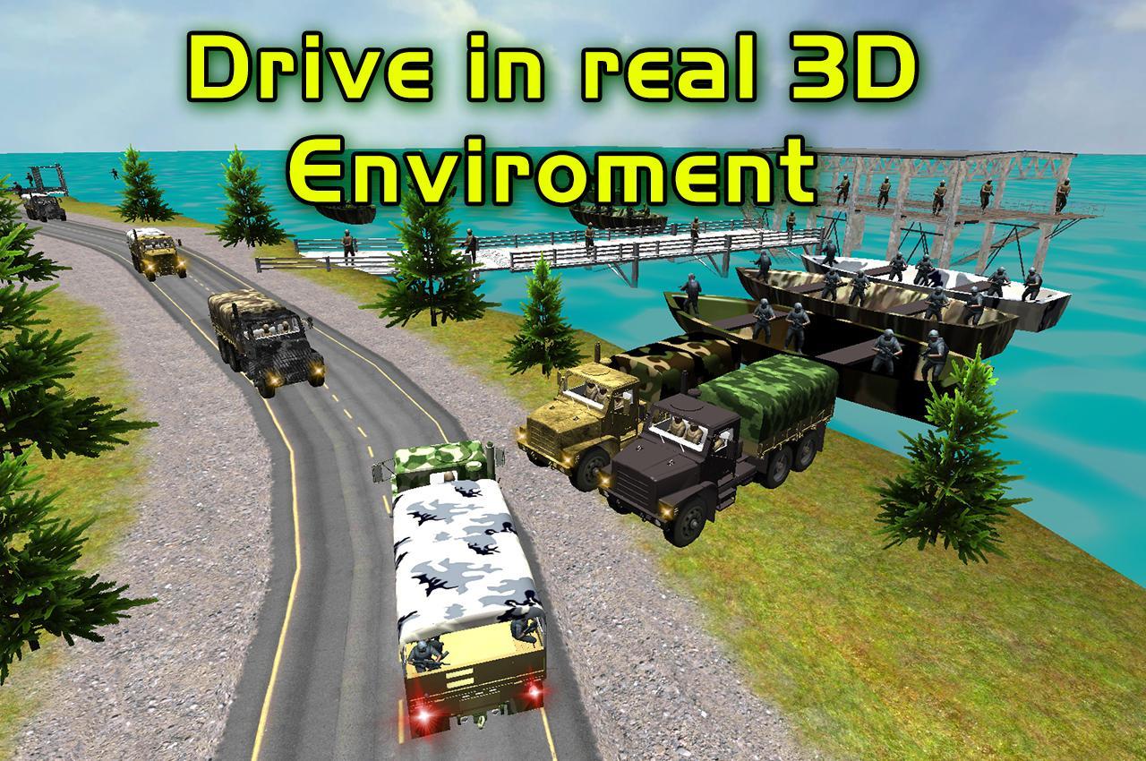 drive army cargo truck simulator