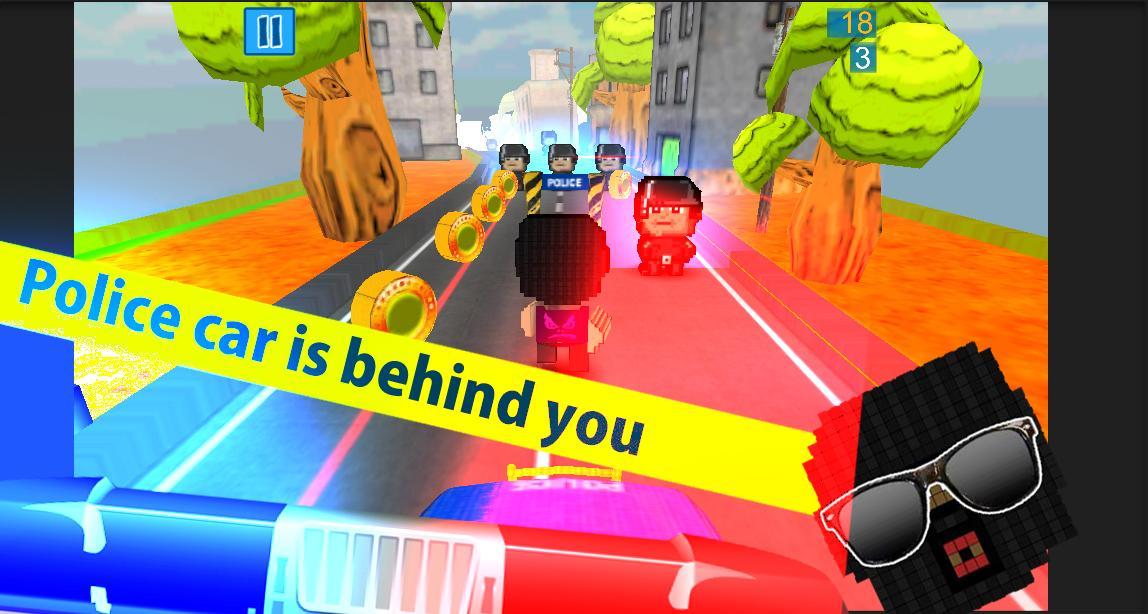 Fast thief run: 3D Runner