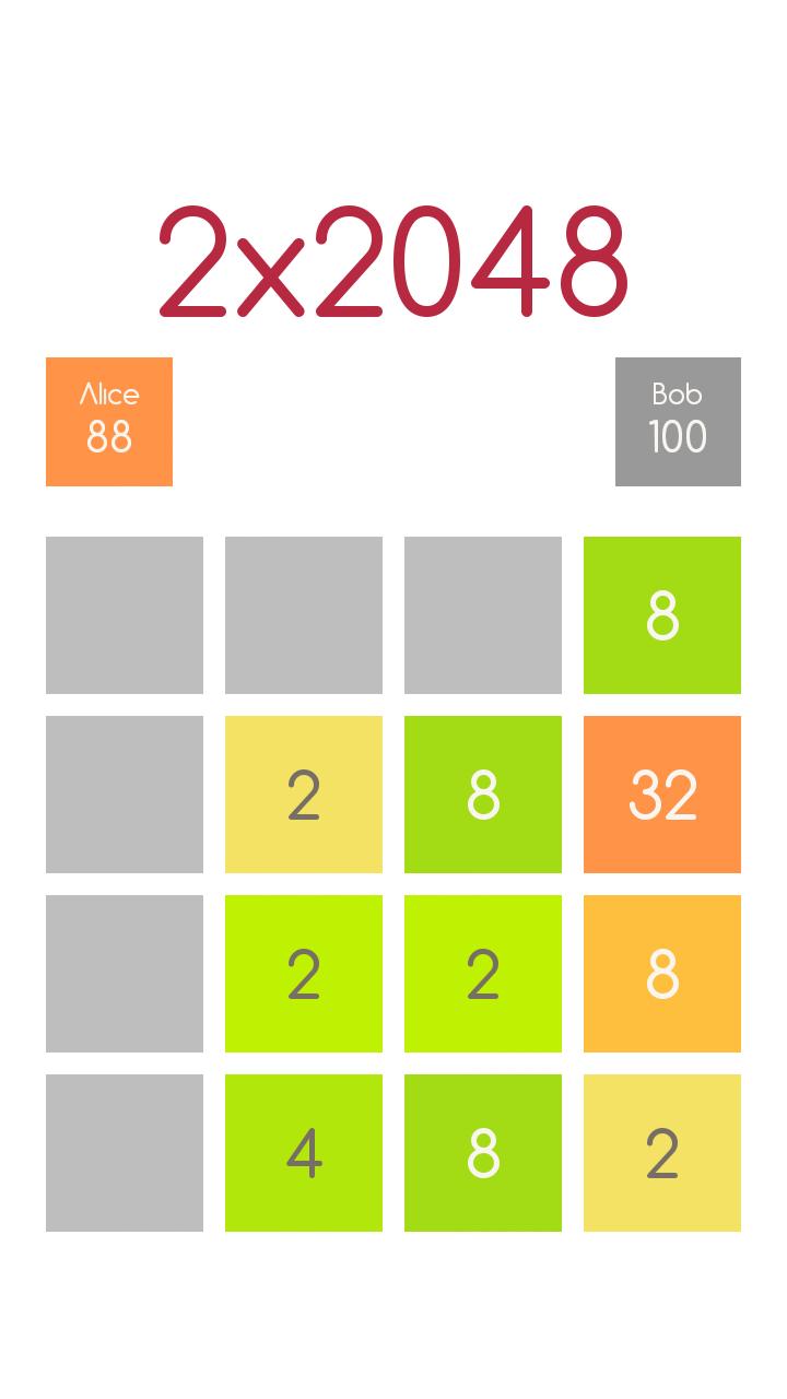 2x2048 (WiFi multiplayer)