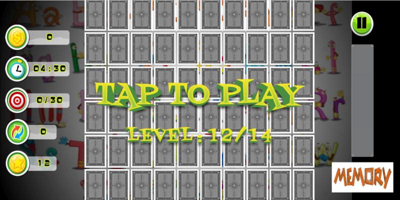 Card Match Memory Game for kids