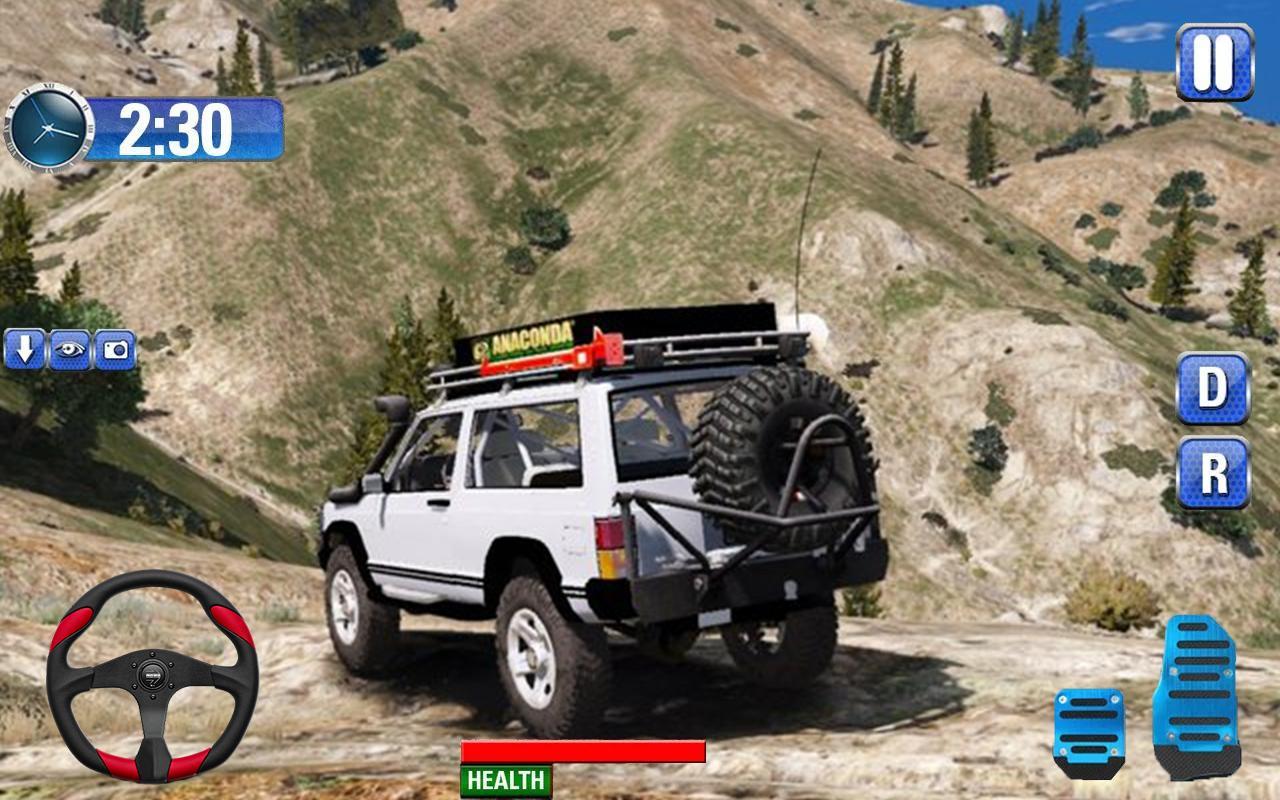 Offroad Jeep Hill Climbing 4x4