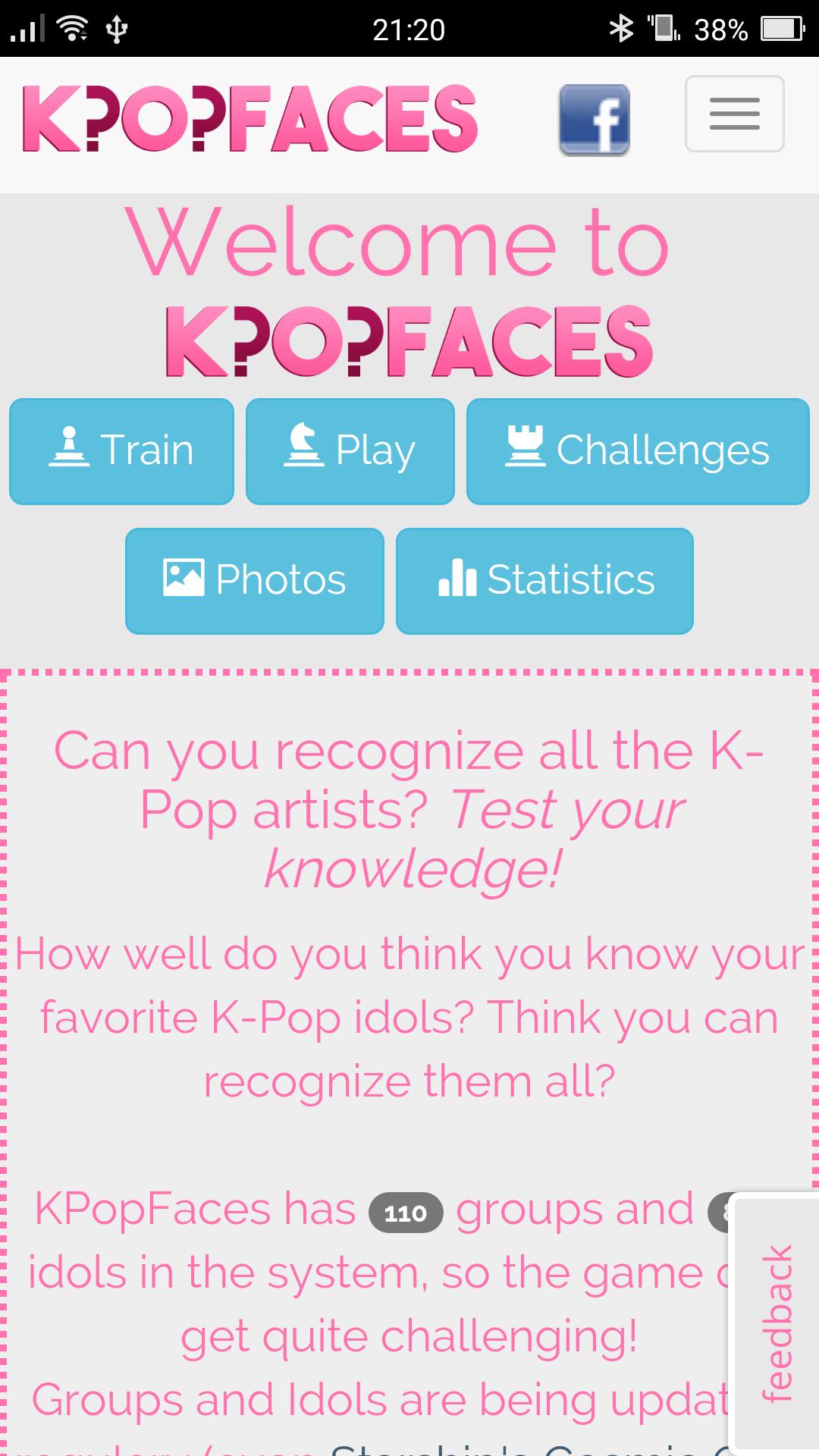 KPopFaces - KPop Quiz