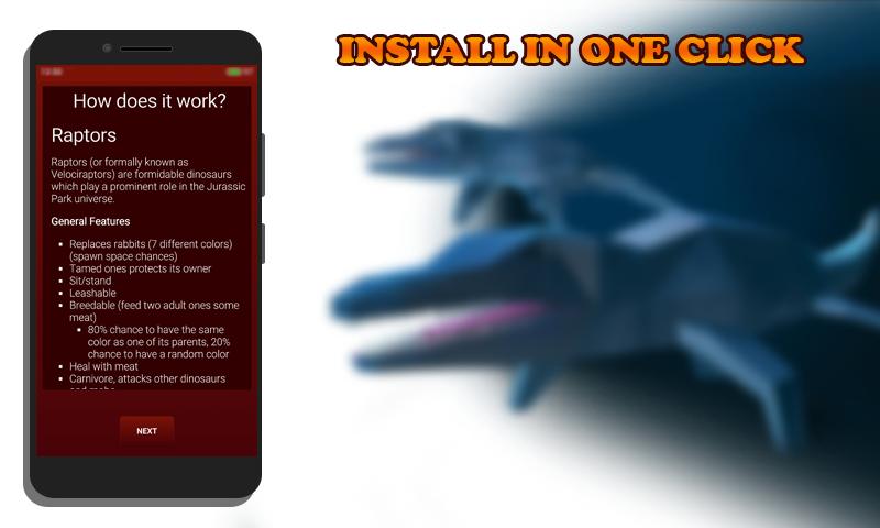 Mod Jurassic for MCPE